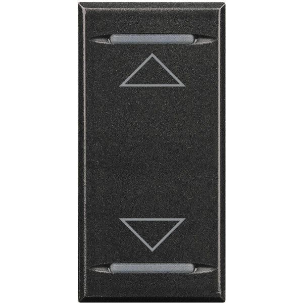 Enjoliveur anthracite symbole montée/descente Bticino Axolute 1 module - Bticino Cofrel - HS4911AH
