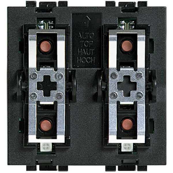 Commande BUS 1 ou 2 fonctions Bticino Livinglight MyHome Up pour lumière ou volet - Bticino Cofrel - L4652/2
