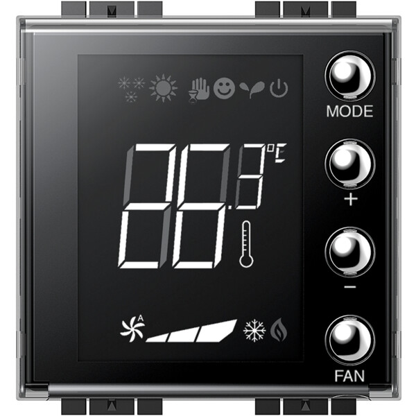 Thermostat avec afficheur 1,6 pouces Bticino LivingLight MyHome Up - Bticino Cofrel - LN4691