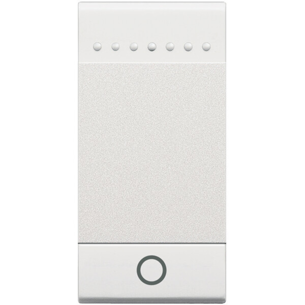 Enjoliveur blanc symbole lumière Bticino Livinglight MyHome Bus pour éclairage 1 module - Bticino Cofrel - N4915AN