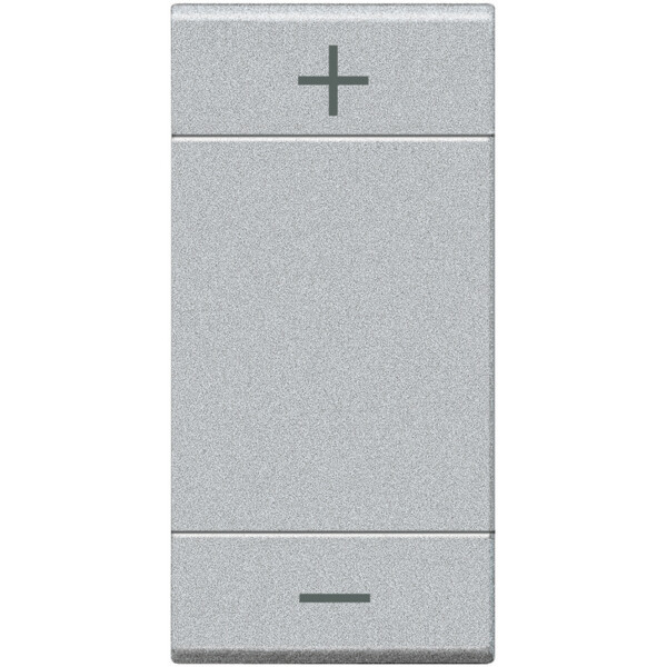 Enjoliveur tech symbole "+/-" Bticino Livinglight MyHome Bus 1 module - Bticino Cofrel - NT4911ADN