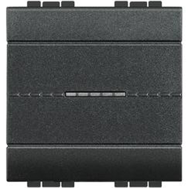Va-et-vient axial anthracite Bticino Livinglight 16A 250V 2 modules - Bticino Cofrel - BTL4053M2AN