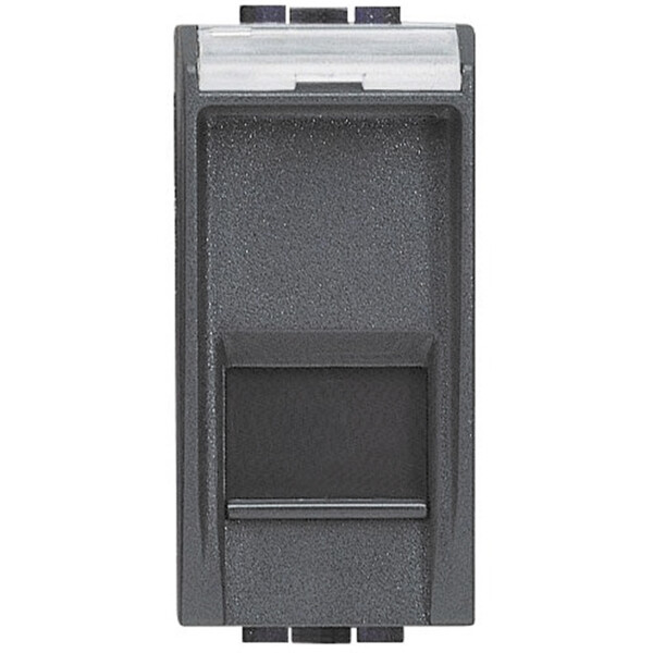 Prise RJ45 anthracite Bticino Livinglight catégorie 6 FTP - Bticino Cofrel - L4279C6F