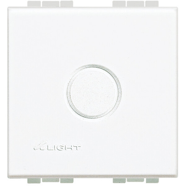 Obturateur blanc Bticino Livinglight avec empreinte arrondie défonçable - Bticino Cofrel - N4951