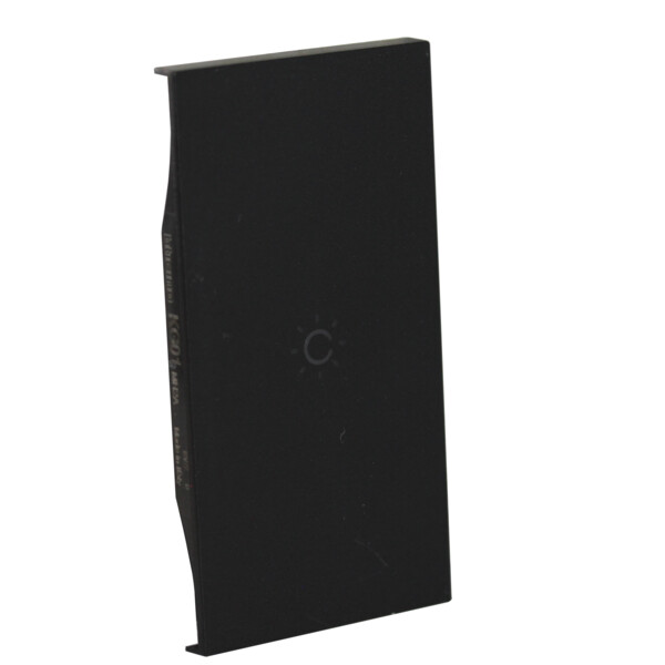 Enjoliveur Living Now avec symbole lumière MyHOME_Up 2 modules - noir mat - Bticino Cofrel - BTKG01MH2A