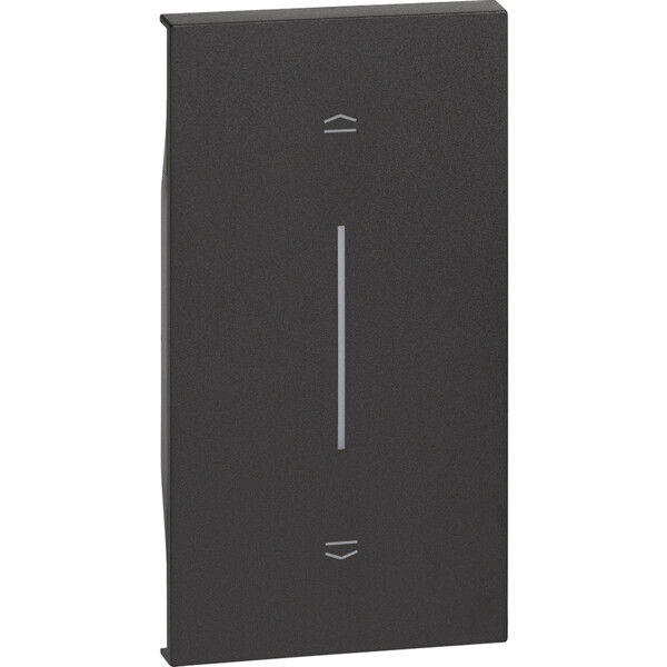 Enjoliveur Living Now pour poussoir de volets roulants 2 modules - noir mat - Bticino Cofrel - BTKG05M2