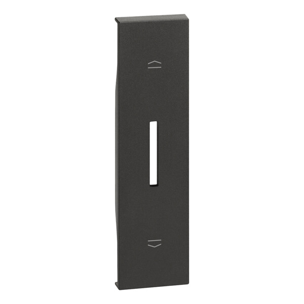 Enjoliveur Living Now pour interrupteur de volets roulants 1 module - noir mat - Bticino Cofrel - BTKG06