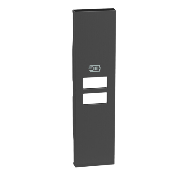 Enjoliveur pour prise chargeur USB 1 module noir Bticino - Bticino Cofrel - BTKG13C