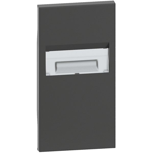 Enjoliveur Living Now pour balisage de plinthe 2 modules - noir mat - Bticino Cofrel - BTKG71