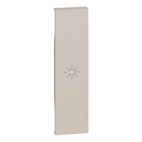 Enjoliveur living now avec symbole lumière myhome_up 1 module - sable - Bticino Cofrel - BTKM01A