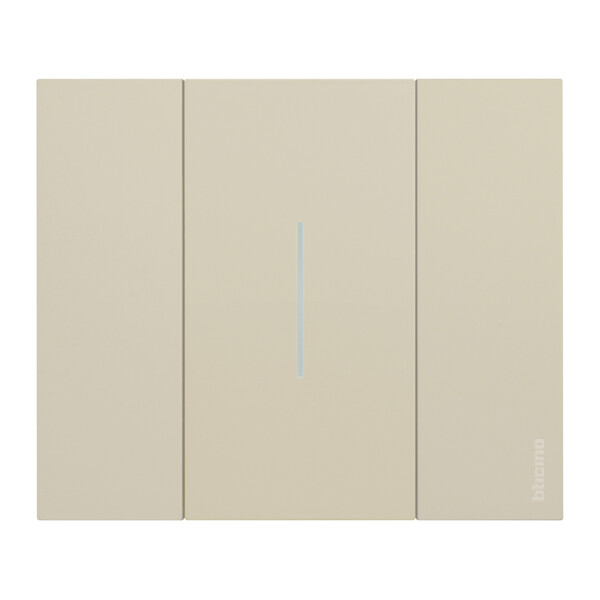 Enjoliveur Living Now pour commande d'éclairage standard ou lumineuse 2 modules - sable - Bticino Cofrel - BTKM01M2