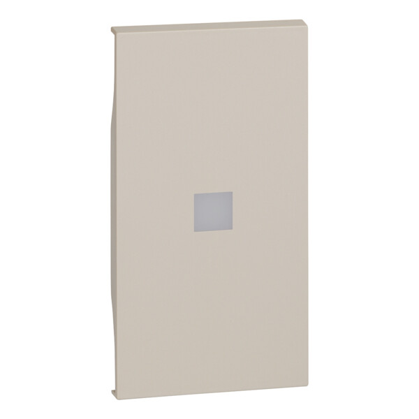 Enjoliveur Living Now pour commande d'éclairage avec voyant à forte intensité lumineuse 2 modules - sable - Bticino Cofrel - BTKM01M2X