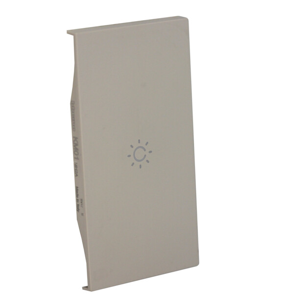 Enjoliveur Living Now avec symbole lumière MyHOME_Up 2 modules - sable - Bticino Cofrel - BTKM01MH2A