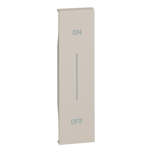 Enjoliveur Living Now Bticino Cofrel - avec symbole ON-OFF - 1 module - beige - Bticino Cofrel - BTKM01MHAG