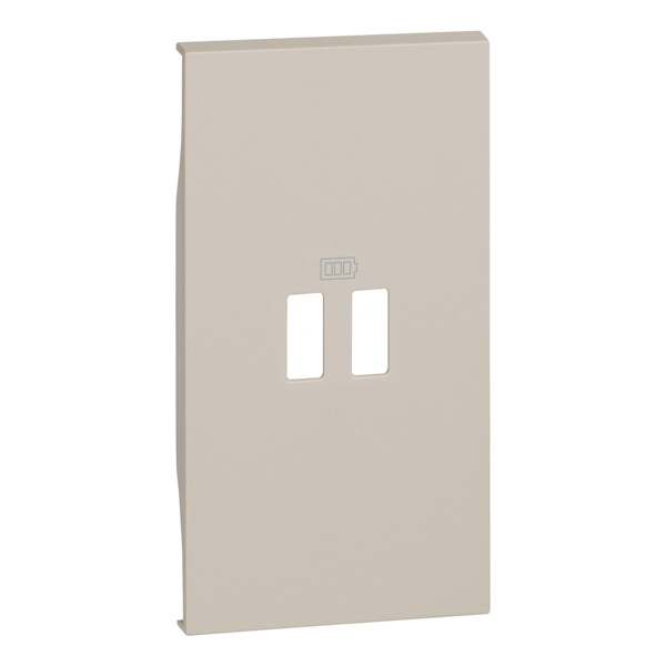 Enjoliveur Living Now pour chargeurs USB 2 modules - sable - Bticino Cofrel - BTKM12C