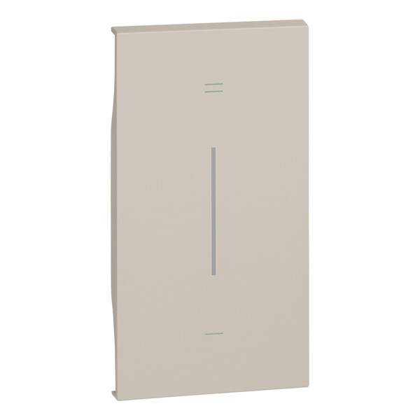 Enjoliveur Living Now avec symbole + et - MyHOME_Up 2 modules - sable - Bticino Cofrel - BTKM19MH2