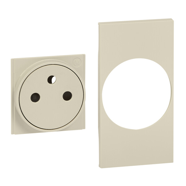 Enjoliveur Living Now pour prise de courant Surface 2 modules - sable - Bticino Cofrel - BTKM55F