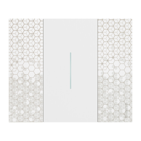 Enjoliveur Living Now pour commande d'éclairage standard ou lumineuse 2 modules - blanc - Bticino Cofrel - BTKW01M2