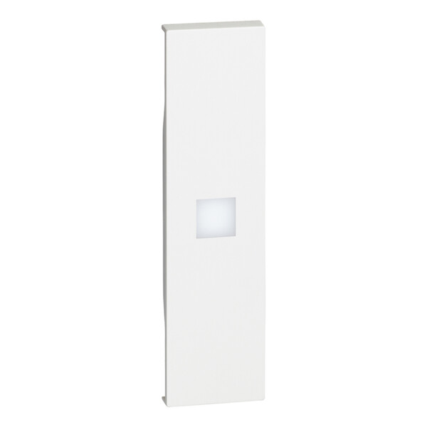 Enjoliveur Living Now pour commande d'éclairage avec voyant à forte intensité lumineuse 1 module - blanc - Bticino Cofrel - BTKW01X