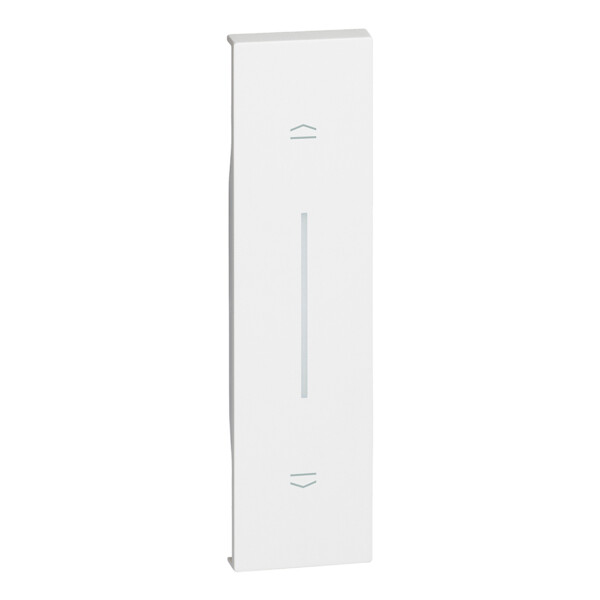 Enjoliveur blanc Living Now pour poussoir de volets roulants et commande MyHOME_Up 1 module - Bticino Cofrel - BTKW05