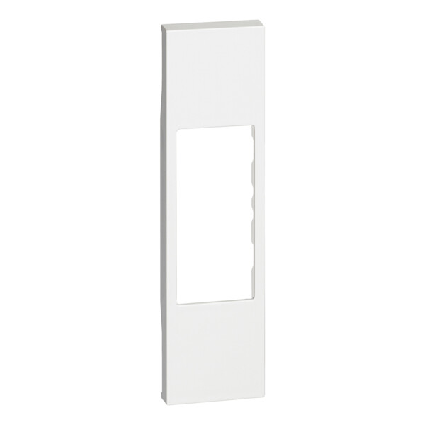 Plastron de finition Living Now pour toutes prises RJ45 , haut-parleurs et double RCA 1 module - blanc - Bticino Cofrel - BTKW07