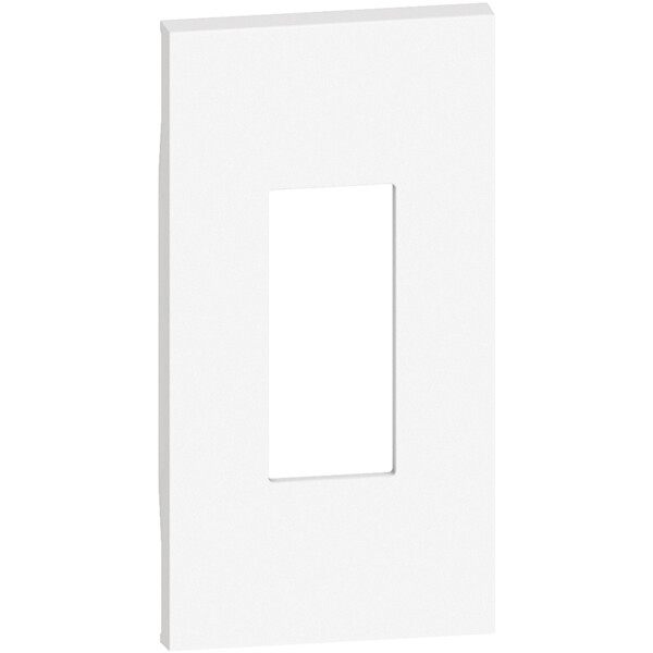 Plastron de finition Living Now pour toutes prises RJ45 2 modules - blanc - Bticino Cofrel - BTKW07M2