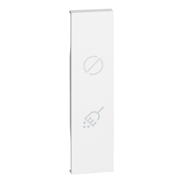 Enjoliveur Living Now pour indicateur extérieur lumineux Ne pas déranger et Faire la Chambre - blanc - Bticino Cofrel - BTKW11H
