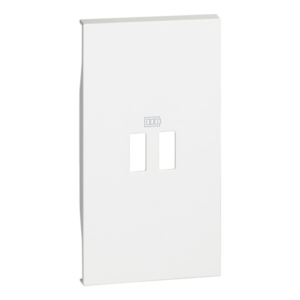 Enjoliveur Living Now BTicino Blanc – pour Prises USB 2 Modules - Bticino Cofrel - BTKW12C