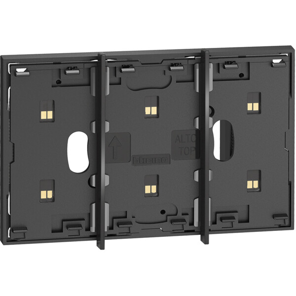 Dalle électrique Noire Mate Living Now BTicino - pour Commandes Vocales, Touches Tactiles d’Eclairage et Multifonction MyHOME_Up - Bticino Cofrel - BTKG8102P1
