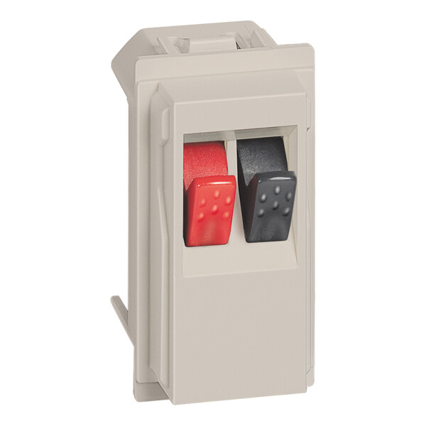 Prise audio pour haut-parleurs Living Now avec enjoliveur sable - 1 module - Bticino Cofrel - BTKM4294