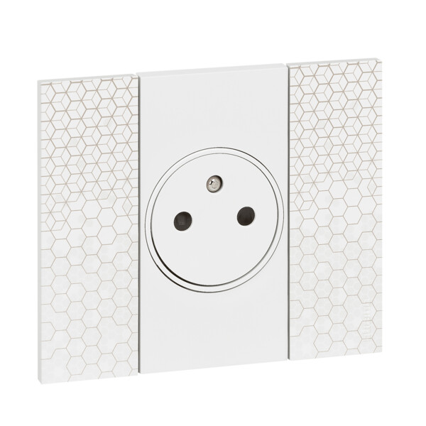 Prise de courant surface Living Now Bticino Cofrel - 2 modules - encastré - noir - Bticino Cofrel - BTK4142A