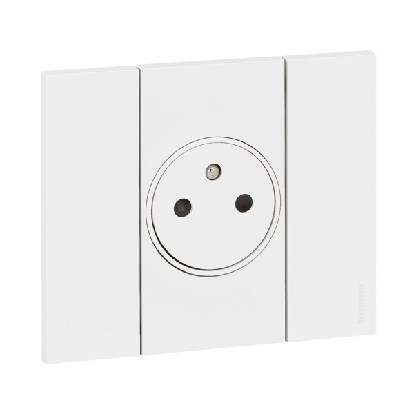 Prise de courant surface Living Now Bticino Cofrel - 2 modules - encastré - noir - Bticino Cofrel - BTK4142A