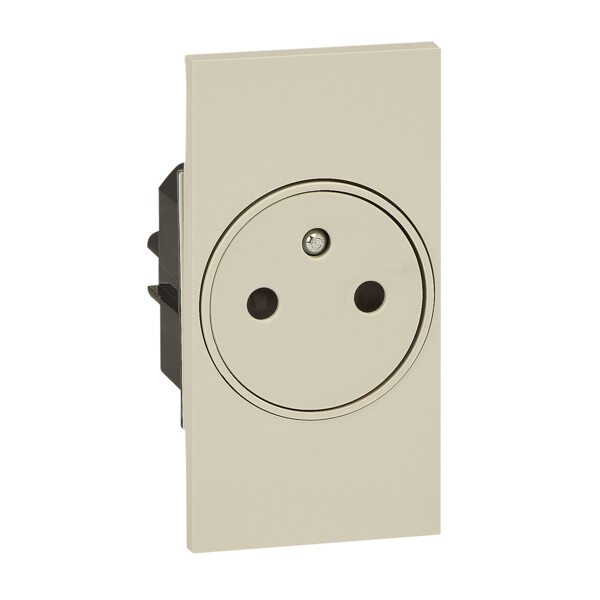 Prise de courant surface Living Now Bticino Cofrel - 2 modules - encastré - noir - Bticino Cofrel - BTK4142A