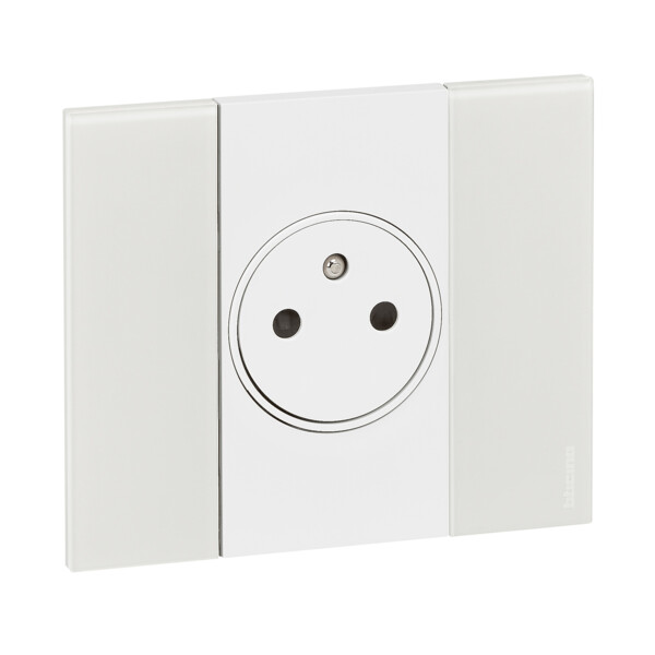 Prise de courant surface Living Now Bticino Cofrel - 2 modules - encastré - noir - Bticino Cofrel - BTK4142A