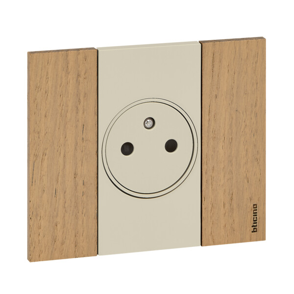 Prise de courant surface Living Now Bticino Cofrel - 2 modules - encastré - noir - Bticino Cofrel - BTK4142A