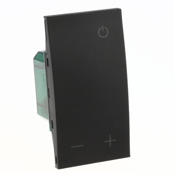 Thermostat Living Now avec afficheur pour contrôle sur 1 zone MyHOME_Up 2 modules - noir mat - Bticino Cofrel - BTKG4691