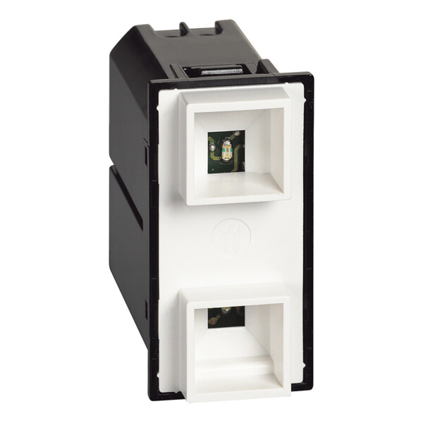 Indicateur de signal extérieur de chambre d'hôtel Living Now avec voyant vert et rouge - 1 module - Bticino Cofrel - BTK4373