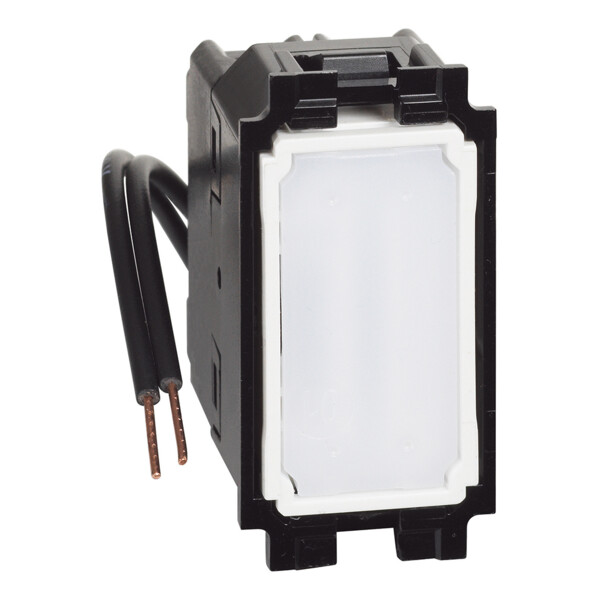 Permutateur lumineux ou témoin avec LED blanche 10A Living Now - 1 module - Bticino Cofrel - BTK4004L
