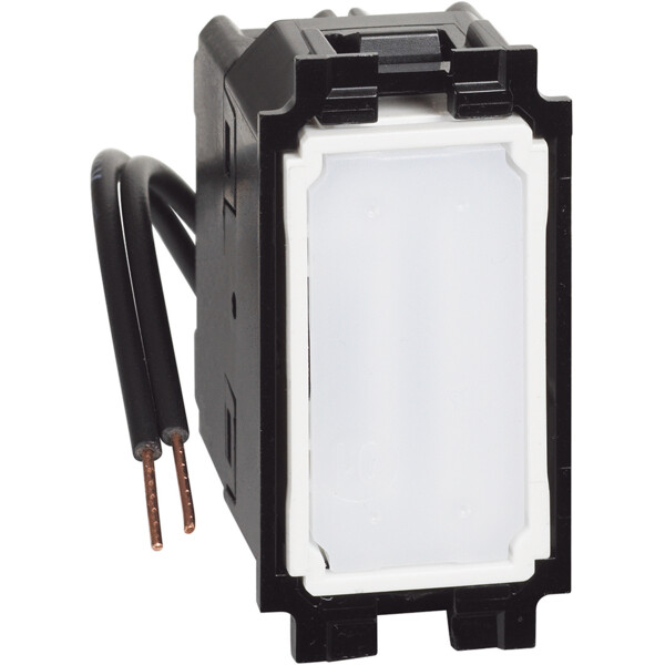 Permutateur lumineux ou témoin avec LED bleue 10A Living Now - 1 module - Bticino Cofrel - BTK4004LB