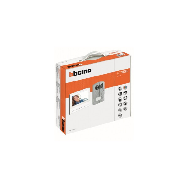 Kit Vidéo Mains Libres Couleur Standard - Pose Saillie - Classe 300 E - 1 Appel - Bticino - Bticino Cofrel - 365611