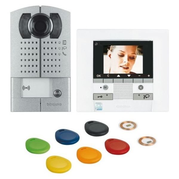 Kit Vidéo Mémoire D'Image + Contrôle D'Accès - Pose Saillie - Polyx Evolution - Bticino Cofrel - 369711
