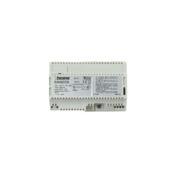 Alimentation modulaire BUS 230V~ 27V= 1,2A - 8 modules - Bticino Cofrel - E46ADCN