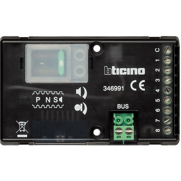 Micro HP Universel - Pour Platine Série 100 / 200 / 300 Audio - Jusqu'à 8 Appels - Bus 2 Fils - Bticino Cofrel - 346991