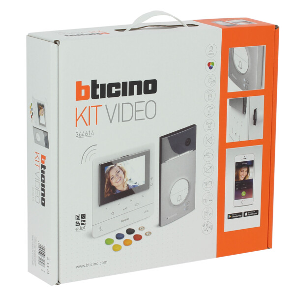 Kit Villa Visiophone Netatmo Classe100X Connecté avec Contrôle d'Accès et Transfert d'Appel - Bticino Cofrel - BT364614