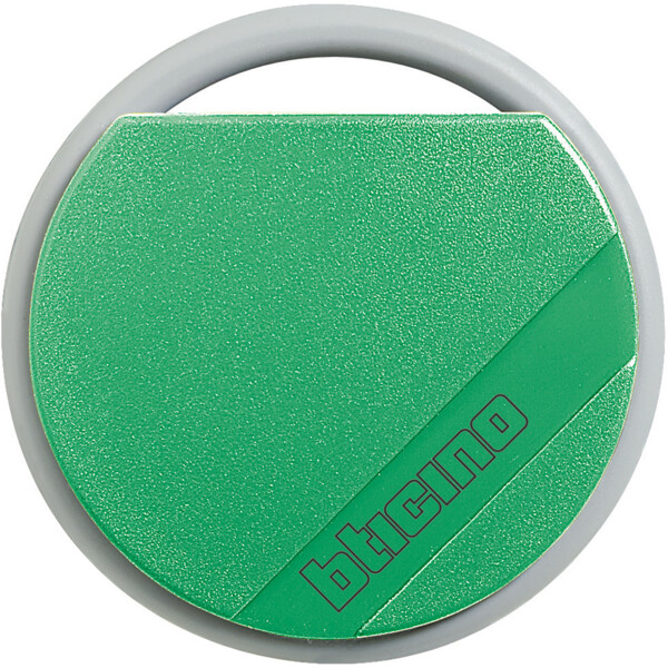 Badge de Proximité Résidents BTicino 13,56 MHz – Couleur Vert - Bticino Cofrel - 348202