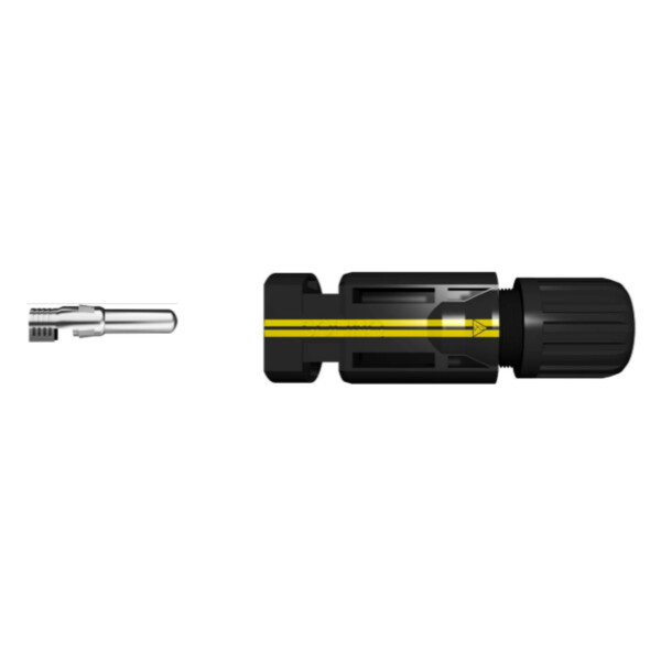 Connecteur photovoltaique mâle Solinq CAE Axitronic Ø4mm débrochable  section cable 4 à 6mm2 - CAE Axitronic - SOL46010CM