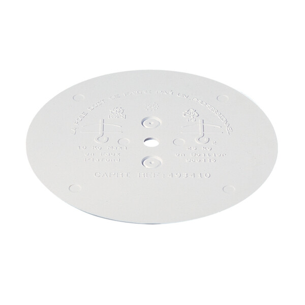 COUVERCLE FINITION PLAT Ø110 - Capri - 493410