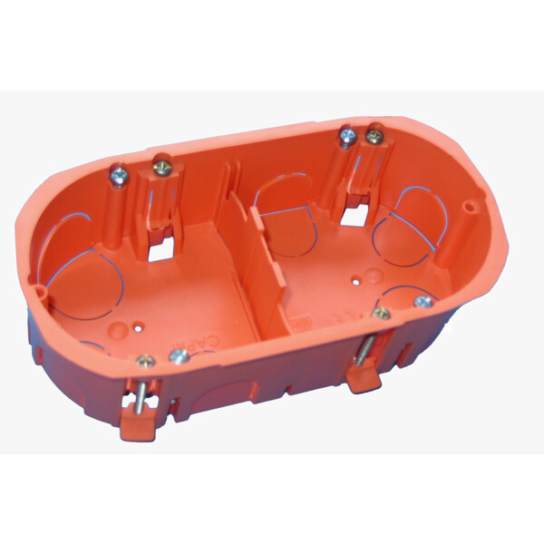 Boîte encastrement Capritherm Capriclips Uniclips cloison sèche 2 postes prof 40 mm entraxe 71 - Capri - 731029
