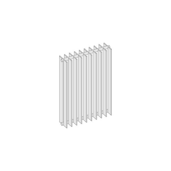 Acova Clarian horizontal double à éléments verticaux - rxd (40 mm)