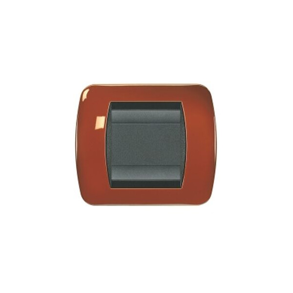 Plaques bticino living métal peinture laquée rouge brique